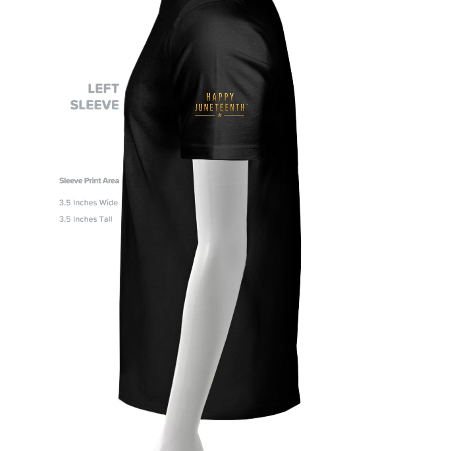 SLD BLK TRIBLEND - 3413C - SLEEVE_LEFT