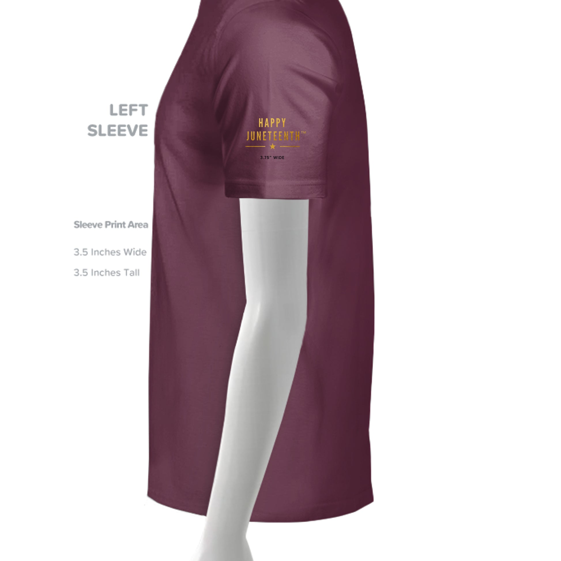 Solid Maroon Blend - 1010BE - SLEEVE_LEFT