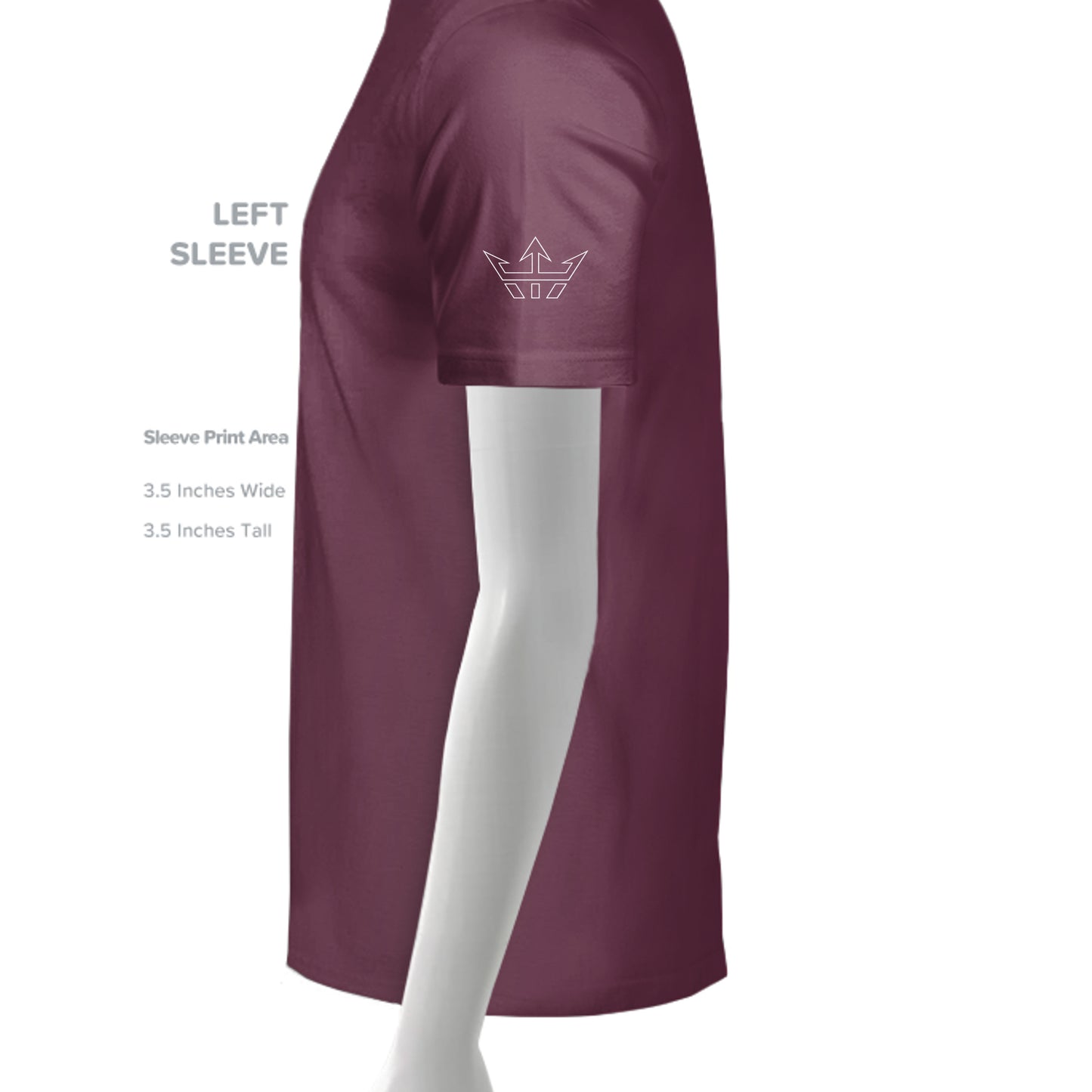 Solid Maroon Blend - 1010BE - SLEEVE_LEFT