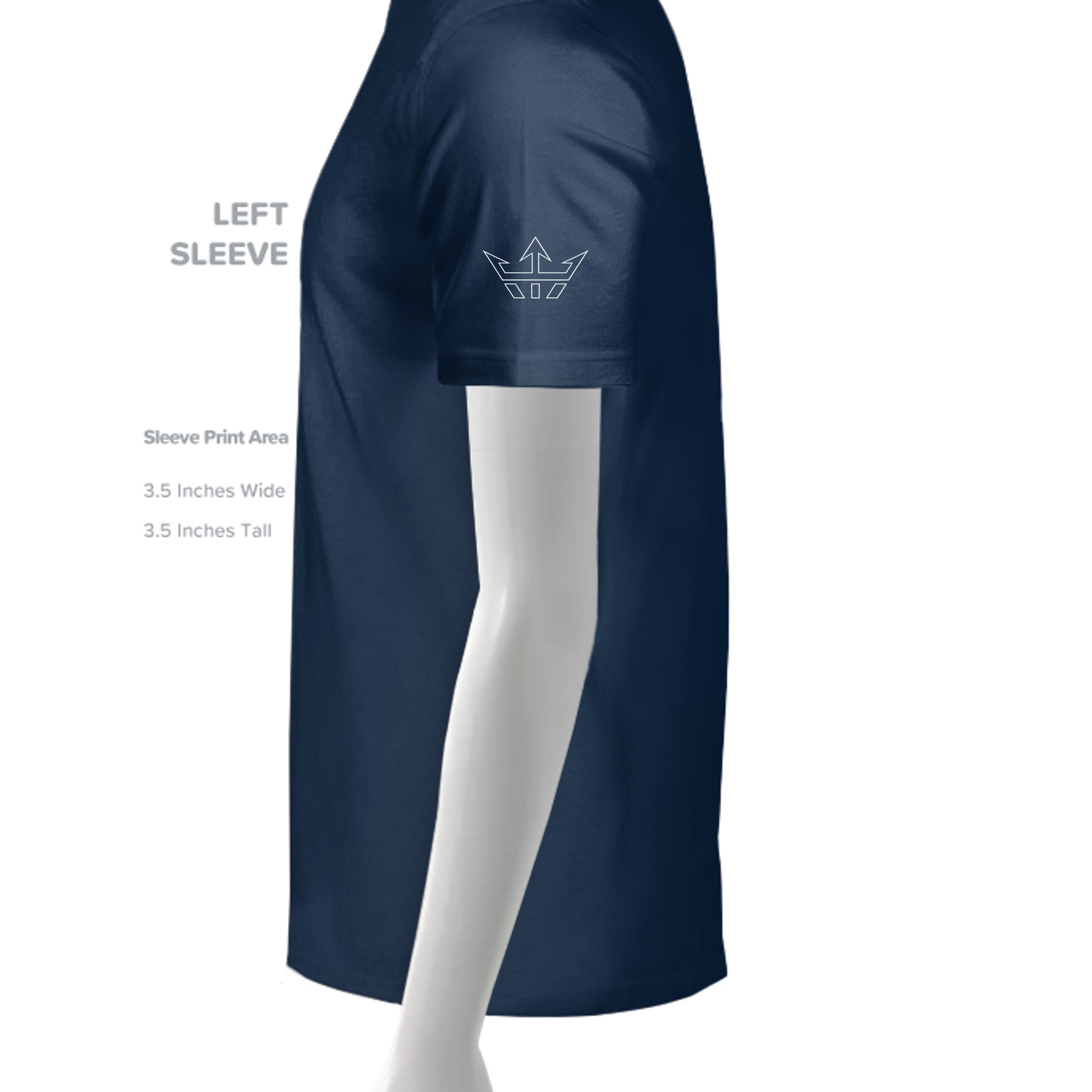 SOLID NAVY BLEND - 1010BE - SLEEVE_LEFT