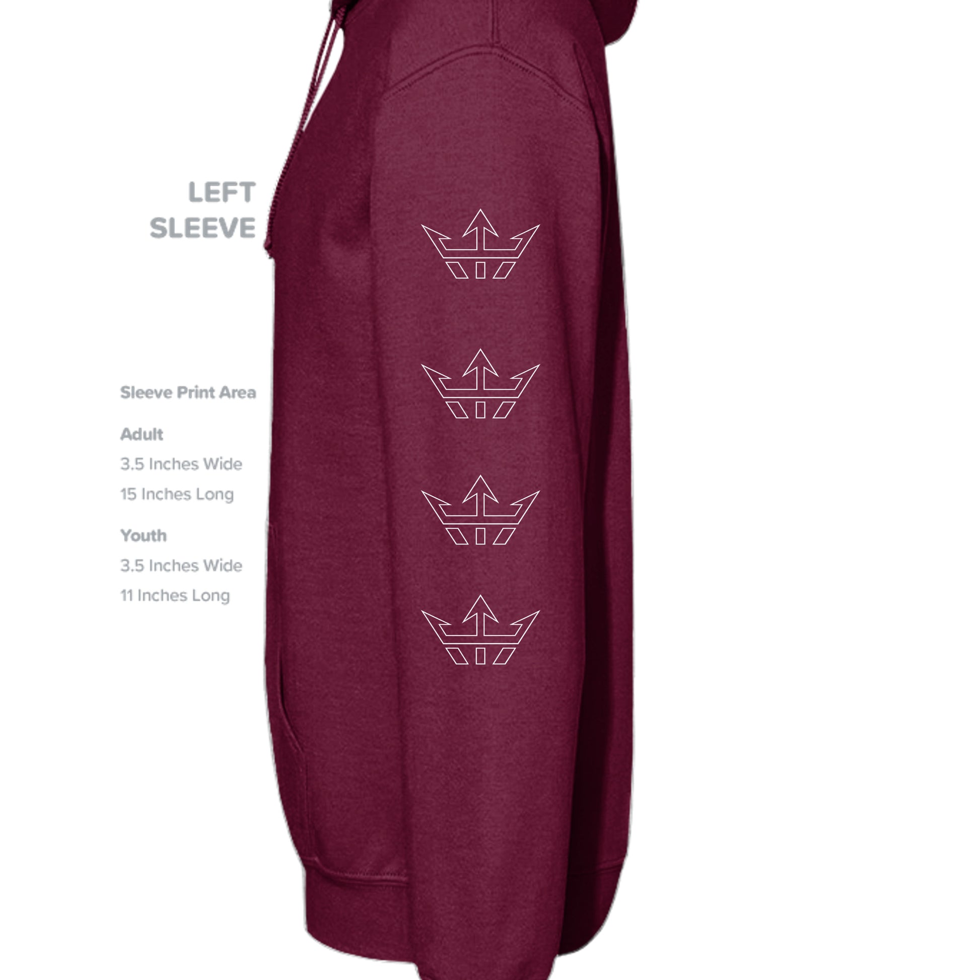 MAROON - G185 - SLEEVE_LEFT