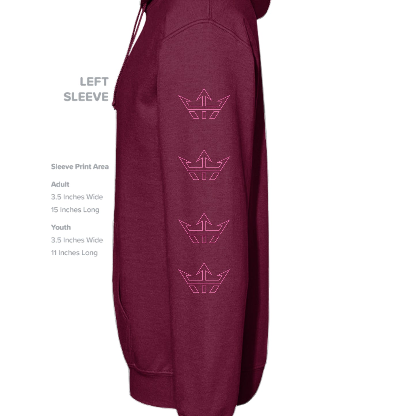 MAROON - G185 - SLEEVE_LEFT