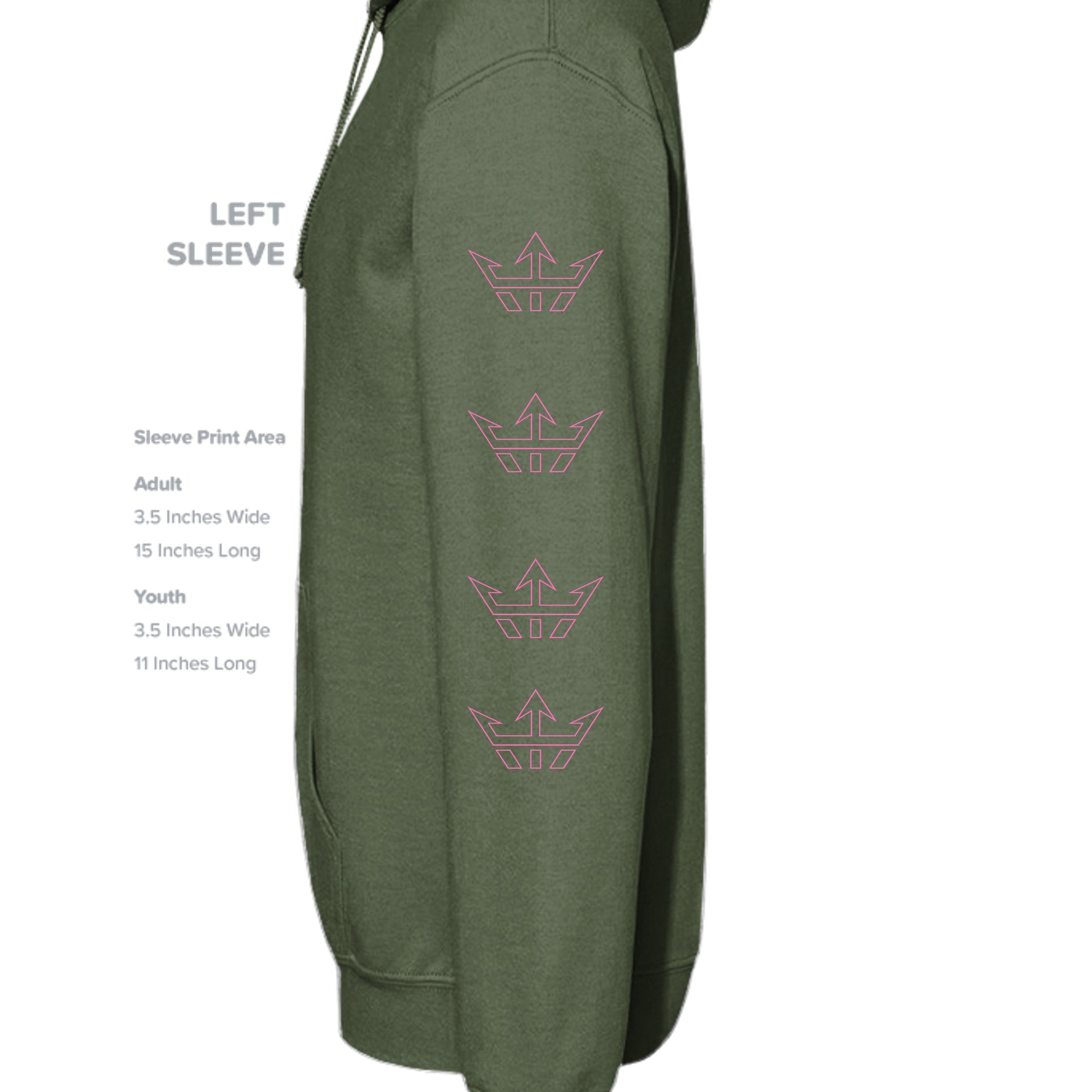 MILITARY GREEN - G185 - SLEEVE_LEFT