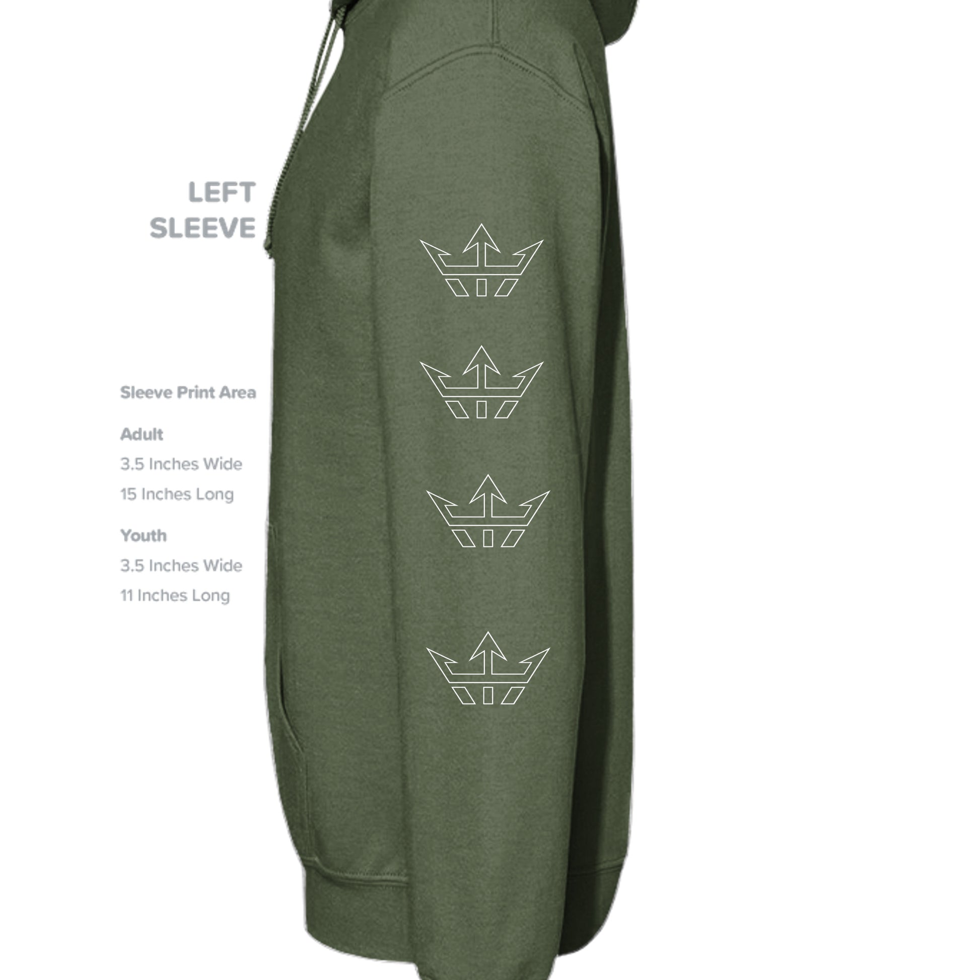 MILITARY GREEN - G185 - SLEEVE_LEFT